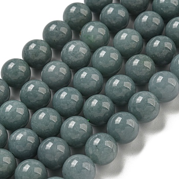 Natural Myanmar Jadeite Beads Strands, Round, 8.5mm, Hole: 0.6~0.8mm, about 46~49pcs/strand, 15.51~15.75''(39.4~40cm)