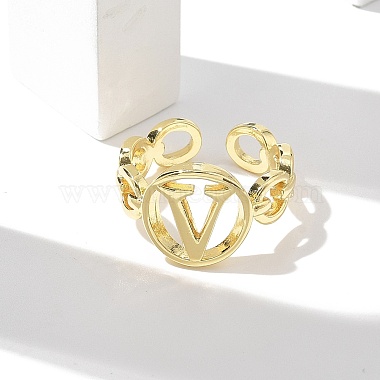 anillos abiertos de latón para mujer(RJEW-K289-01G-V)-2