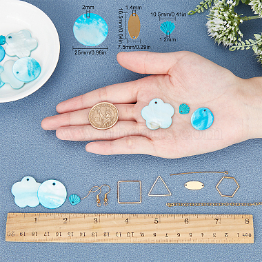 SUNNYCLUE DIY Shell  Earring Making Kits(DIY-SC0001-49)-3