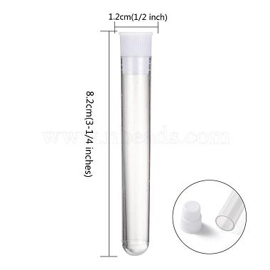 Clear Tube Plastic Bead Containers with Lid(X-C065Y)-2
