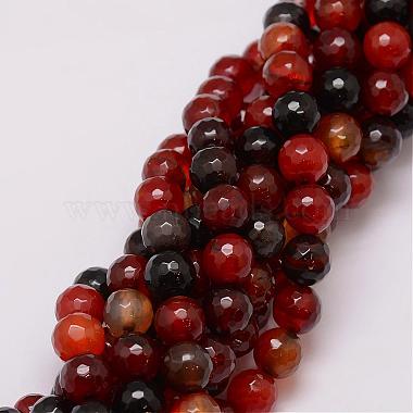 10mm Brown Round Natural Agate Beads