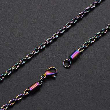 304 Stainless Steel Rope Chain Necklaces(NJEW-T012-03-51-Q)-1