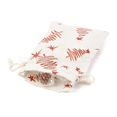 Christmas Theme Cotton Fabric Cloth Bag(ABAG-H104-B19)-3