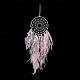 Iron Woven Web/Net with Feather Pendant Decorations(AJEW-B017-26)-4