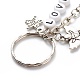 Valentine's Day Letter Bead Love and Star with Word Just For You Keychains(KEYC-JKC00377)-4