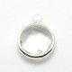 Silver Color Plated Brass Glass Pendants(GLAA-J018B-S)-3
