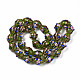 Chapelets de perles vernissées de sable d'or manuels(LAMP-N021-40F)-2