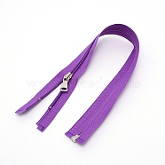 Garment Accessories, Nylon Closed-end Zipper, Zip-fastener Components, Dark Orchid, 40x3.3x0.2cm(FIND-WH0059-25C)