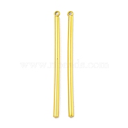 Ion Plating(IP) 304 Stainless Steel Pendants, Column Bar Charm, Real 18K Gold Plated, 42x2mm, Hole: 1.2mm(STAS-M001-04G-05)