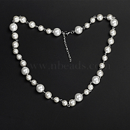 Stainless Steel Imitation Pearl Necklaces for Unisex(UC6699)
