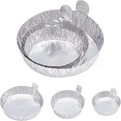 90Pcs 3 Style Aluminum Foil Weighing Dish, for Baking, Platinum, 60x51x14.5mm, 30pcs/style(AJEW-OC0002-56)