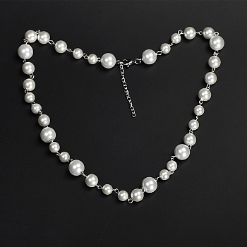 Stainless Steel Imitation Pearl Necklaces for Unisex