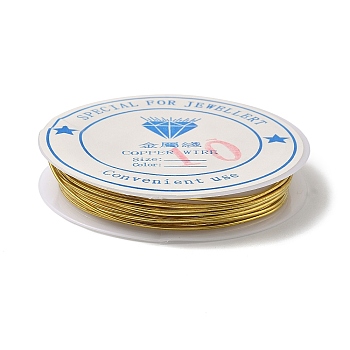 Round Copper Jewelry Wire, Nickel Free, Golden, 18 Gauge, 1mm, about 8.2 Feet(2.5m)/roll