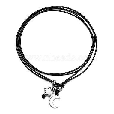 Imitation Leather Alloy Charm Wrap Anklets(WGACC3A-01)-3