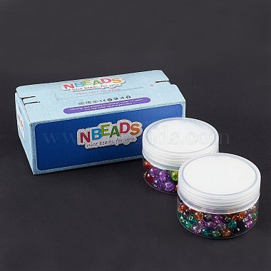 Spray Painted Crackle Glass Beads Strands(CCG-NB0001-02)-8