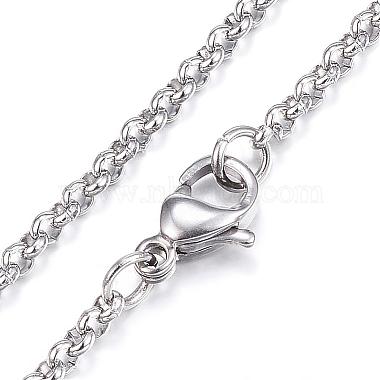 304 Stainless Steel Necklaces(NJEW-E080-02P)-2