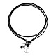 Imitation Leather Alloy Charm Wrap Anklets(WGACC3A-01)-3