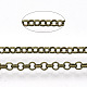 Soldered Brass Coated Iron Rolo Chains(CH-S125-08B-AB)-1