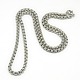 Trendy Men's 201 Stainless Steel Box Chain Necklaces(X-NJEW-L043B-46P)-1