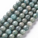 Natural Amazonite Beads Strands, Round, 8~9mm, Hole: 1mm, about 45~48pcs/strand, 15.7 inch(G-S333-8mm-005)