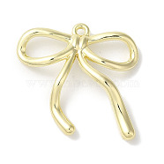 Rack Plating Alloy Pendants, Cadmium Free & Nickel Free & Lead Free, Bowknot, Golden, 20x18.5x4mm, Hole: 1mm(FIND-I039-043G-02)