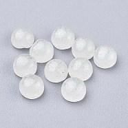 Synthetic Luminous Stone Cabochons, Half Round, 4x2~4mm(G-P393-R61-4MM)