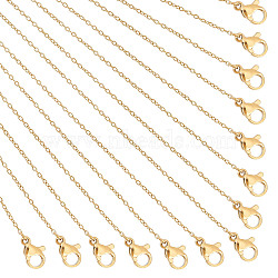 Stainless Steel Cable Chain Necklaces, Golden, 18.11 inch(46cm), 1.2mm, Ring: 3.5mm(PH-NJEW-E122-11G)