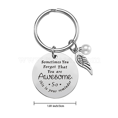 Stainless Steel Keychain(KEYC-WH0022-020)-2