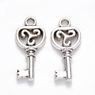 Antique Silver Key Alloy Pendants