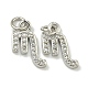 Rack Plating Brass Micro Pave Cubic Zirconia Pendants(KK-K386-02A-P)-1