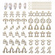 48 Pcs 12 Styles 12 Constellations Alloy Rhinestone Pendants(FIND-GL0001-49)-1
