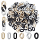300Pcs 6 Style Spray Painted CCB Plastic Linking Rings(CCB-HY0001-07)-1