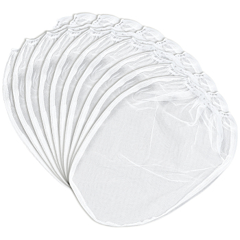 Polyester Filter Bag, for Oil Paint, Strainer Mesh Pouch, White, 525x420x2mm