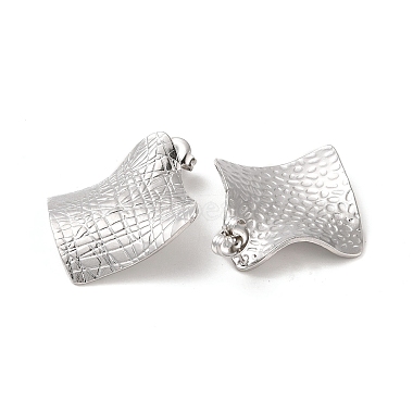Rhombus 304 Stainless Steel Stud Earrings for Women(EJEW-L272-005P)-2