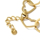 Flower & Heart 304 Stainless Steel Link Chain Bracelets for Women(BJEW-I315-13G)-3