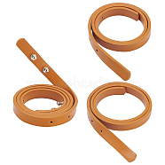 Imitation Leather Bag Handles, with Alloy Findings, for Bag Straps Replacement Accessories, Chocolate, 77.4~77.7x1.3x0.4cm(FIND-WH0081-74B)