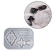 DIY Medical Theme & Demon Wing Quicksand Pendant Silicone Molds, Shaker Molds, Resin Casting Molds, For UV Resin, Epoxy Resin Craft Making, Star Pattern, 134x96x11mm(SIMO-PW0013-02A)