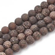 Natural Starburst Jasper Beads Strands, Frosted, Round, 6mm, Hole: 1mm, about 63pcs/strand, 15.5 inch(G-T106-126)