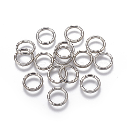 CCB Plastic Linking Rings, Ring, Platinum, 12x2mm, Hole: 8.5mm(CCB-F006-52P)