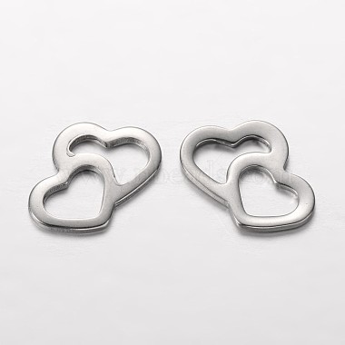 Stainless Steel Color Heart Stainless Steel Charms