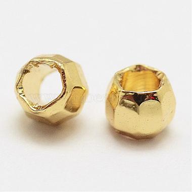 Golden Rondelle Brass Spacer Beads