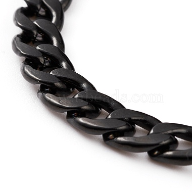 Men's 304 Stainless Steel Cuban Link Chain Bracelets(X-BJEW-JB05917-02)-2