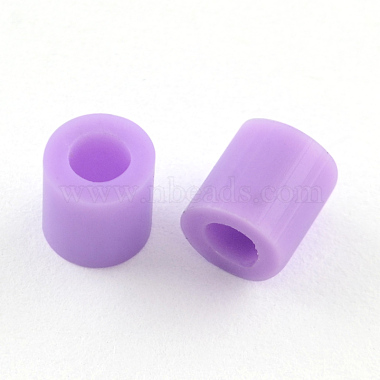 MediumPurple Tube Plastic Beads