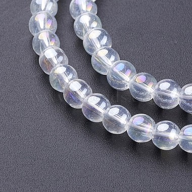 Glass Beads Strands(GR4mm01Y-AB)-2