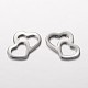 Heart to Heart 201 Stainless Steel Charms(X-STAS-I045-22)-1