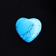 piedra de corazón de amor turquesa sintética(PW-WG32553-03)-1