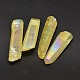 Dyed Nuggets Natural Electroplated Crystal Pendants(G-A144-10A)-1