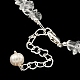 Colliers de perles en perles naturelles et en cristal de quartz naturel(NJEW-M214-04P)-3