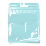 Rectangle Plastic Yin-Yang Resealable Packaging Bags, Self Seal Bag, Pale Turquoise, 12x9x0.02cm, Unilateral Thickness: 2.5 Mil(0.065mm)(ABAG-A007-02E-05)