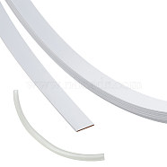 Iron Boning, with PVC Tube, Wedding Clothes Accessories, for Crinoline Making, White, Tube: 100x10mm, Boning: 10x0.5mm, 5m(FIND-WH0126-328)